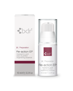 BDR Re-action EP – traneksaamhappega nahatooni ühtlustav essents, 10ml