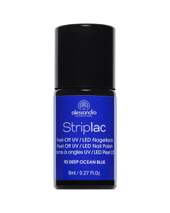 alessandro Striplac - Peel off UV/LED 193 Deep Ocean Blue - küünelakk, 8ml