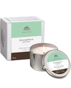 PINO Massage Candle Coconut Mint – massaažiküünal, 60g