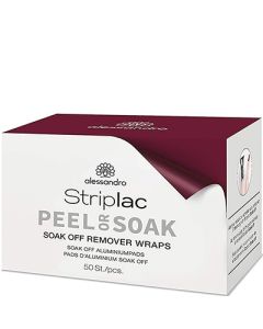 alessandro Striplac Peel or Soak Off Remover Wraps, 50pcs