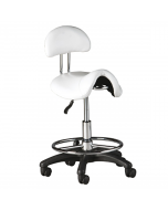 Chair with backrest, saddle-shaped, with leg ring (42-56cm)