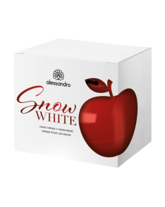 alessandro Snow White Hand Cream - toitev kätekreem pantenooli ja astelpajuõliga luksuslikus pakendis, 80ml