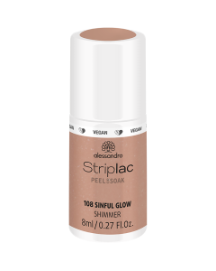 alessandro Striplac Peel or Soak 108 Sinful Glow - UV/LED küünelakk, 8ml
