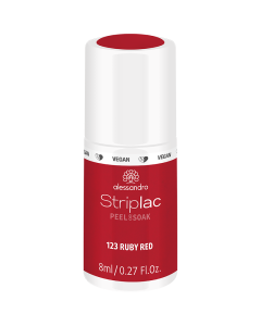 alessandro Striplac Peel or Soak 123 Ruby Red - UV/LED küünelakk, 8ml
