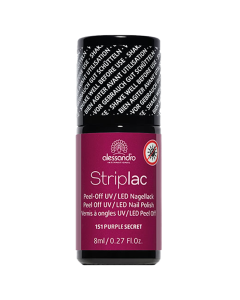 alessandro Striplac - Peel off UV/LED 151 Purple Secret - küünelakk, 8ml